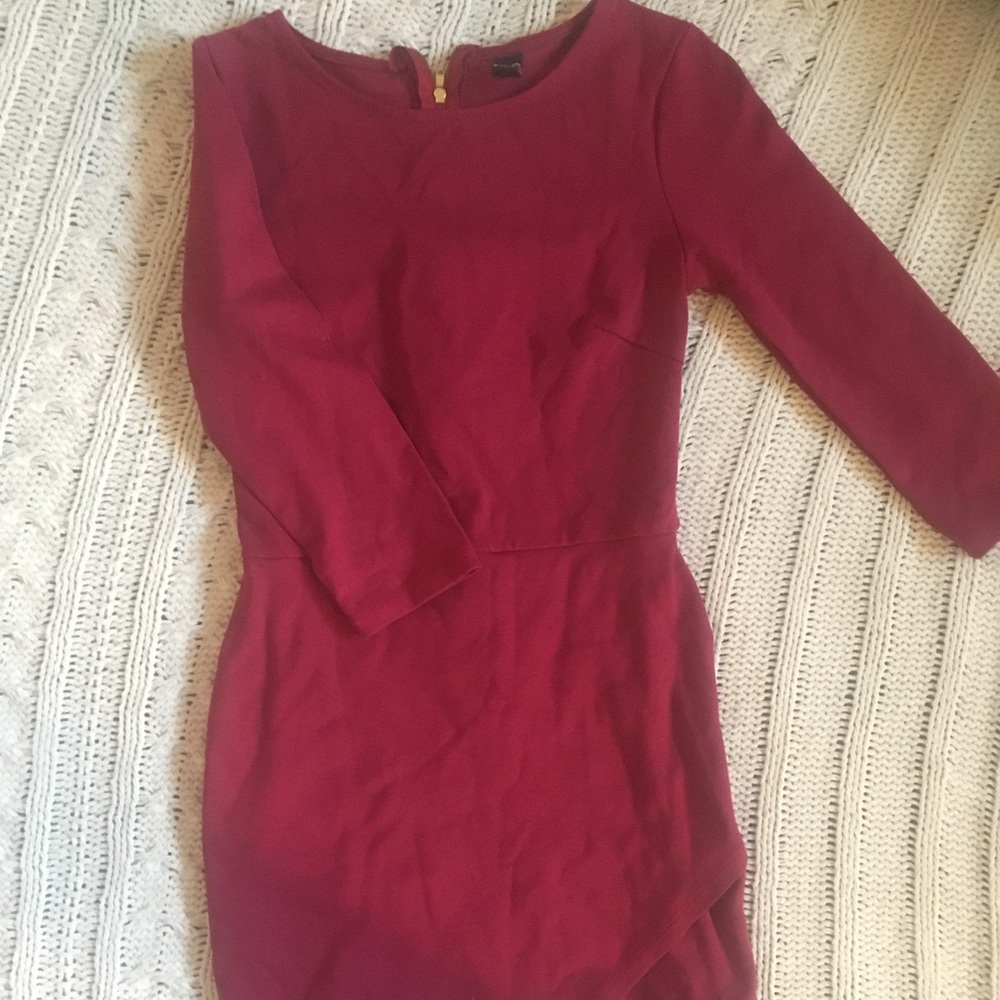Windsor maroon long sleeve dress